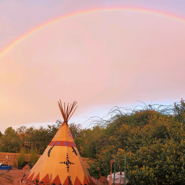 teepee rainbow