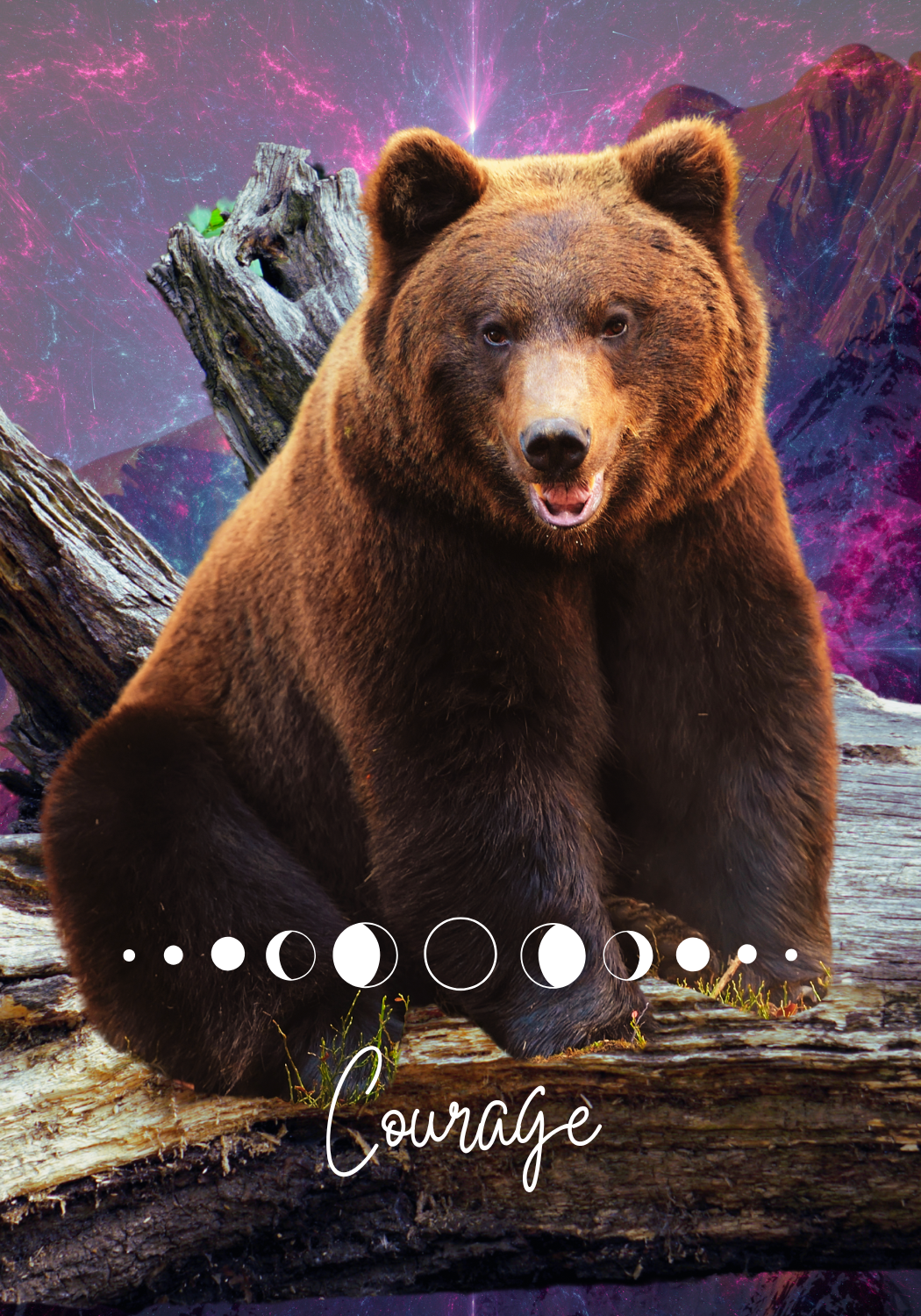 Bear of Courage medicine card