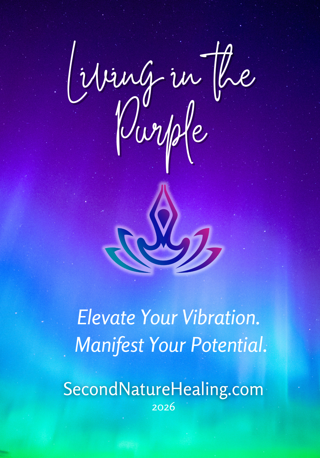 Living in the Purple Inspirational Card deck spiritual card deck