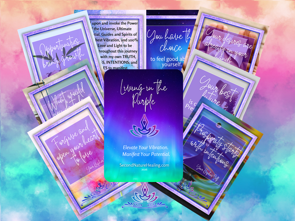 living in the purple inspirational card deck living in the purple inspirational card deck