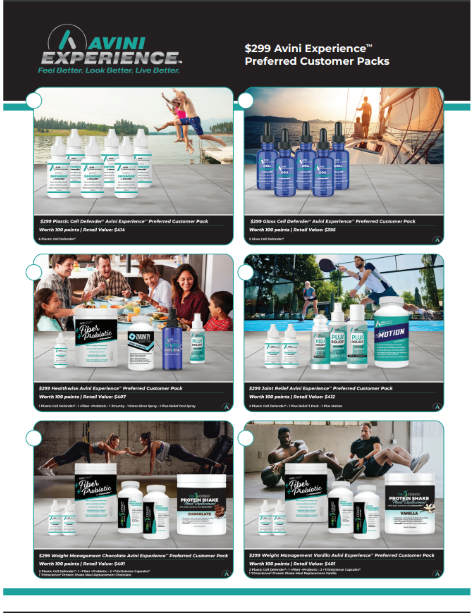 Avini Preferred Customer Packs activation packs for Avini Preferred Customer