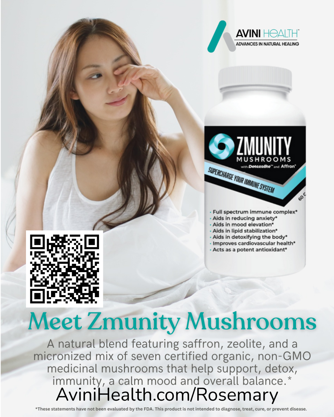 Avini ZMunity mushrooms mushroom supplement