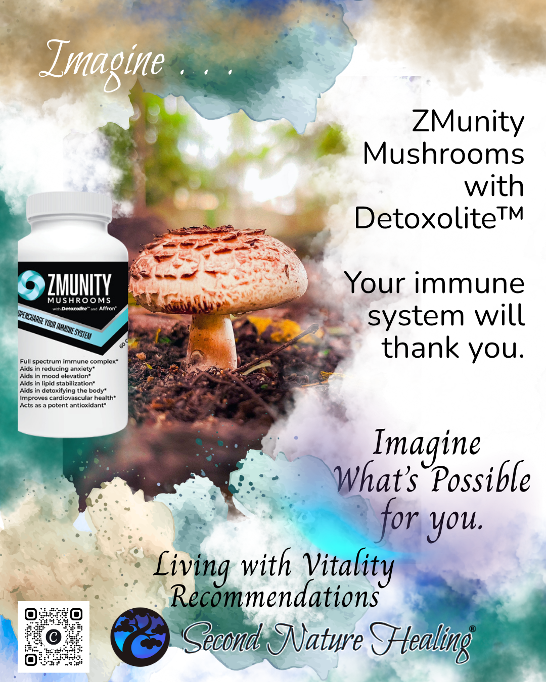 ZMunity Mushrooms beta glucans for the immune system